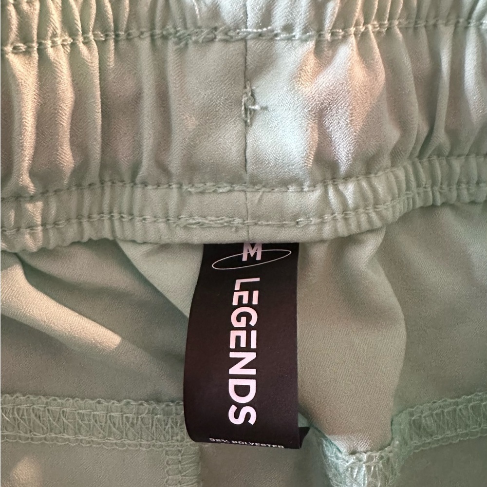 Men’s Legends workout shorts in mint green